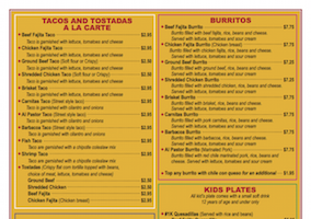 Tacos, Burritos & More
